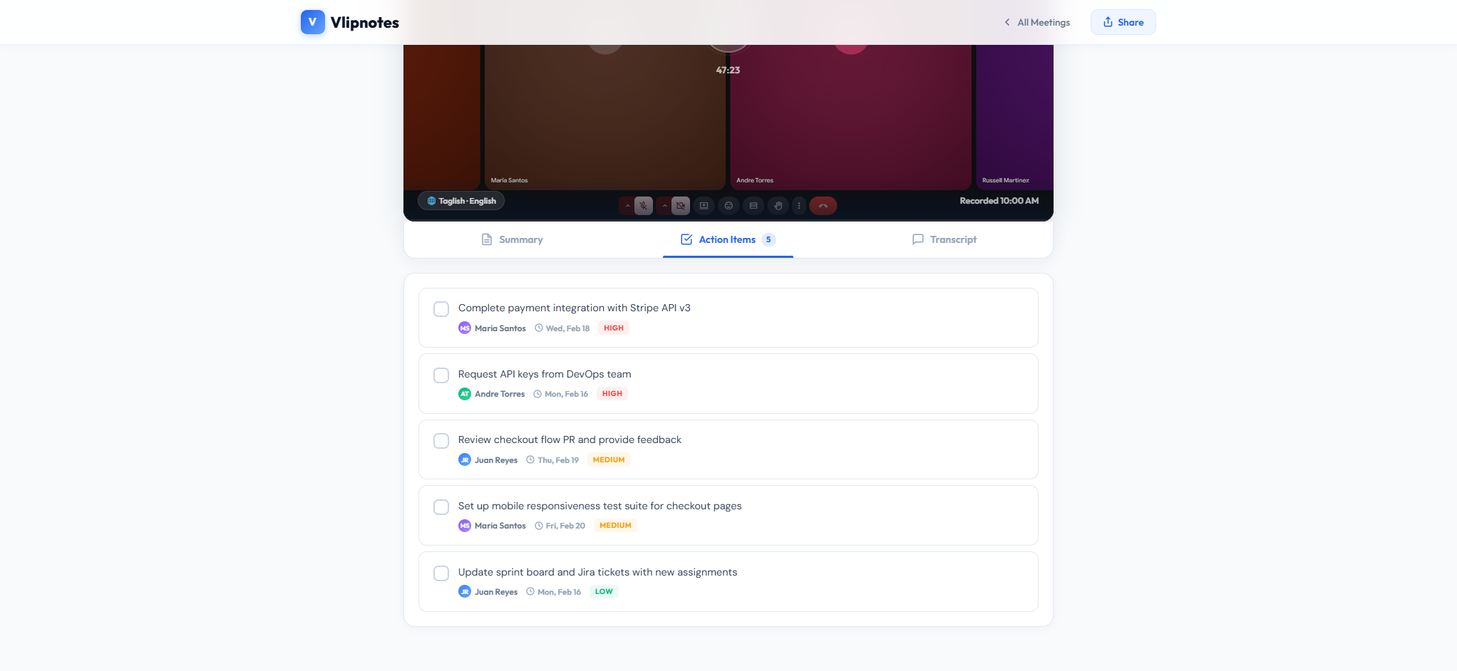 Vlipnotes Demo Screenshot 3