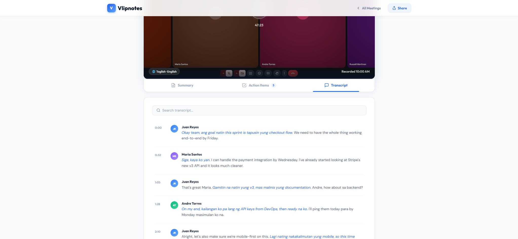 Vlipnotes Demo Screenshot 4